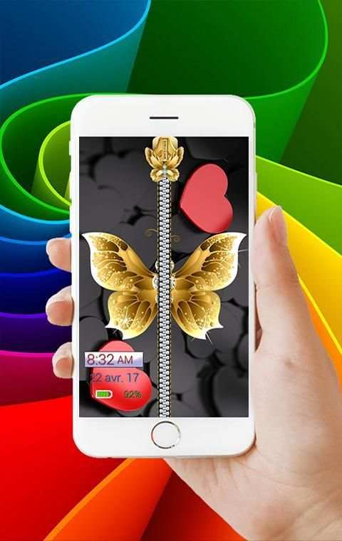 Cool ButterFly Zipper Lock screenshot 5