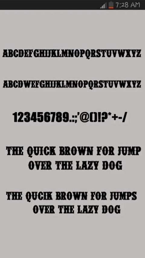 Zombie Fonts Pack 1 تصوير الشاشة