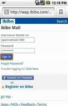 ibibo Email screenshot 2