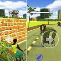 ikon Balapan Becak Seru