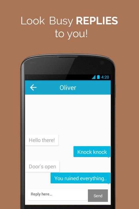 Look Busy-Fake Chat Messenger screenshot 4
