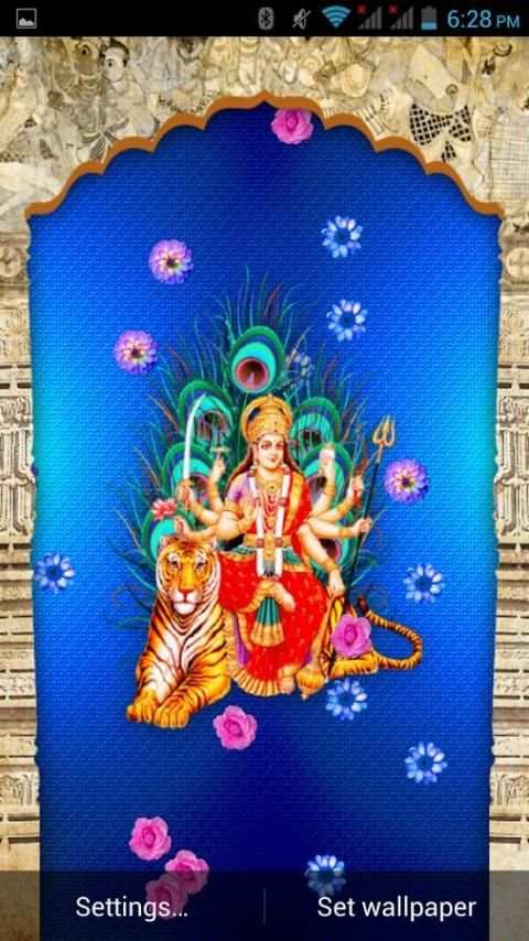 Durga Maa Live wallpaper स्क्रीनशॉट 3
