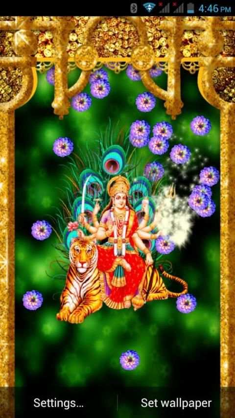 Durga Maa Live wallpaper स्क्रीनशॉट 6
