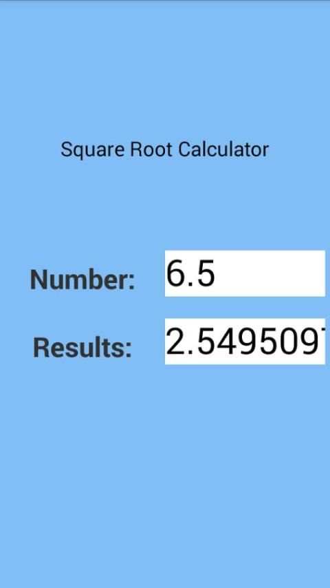 Square Root Calculator screenshot 1