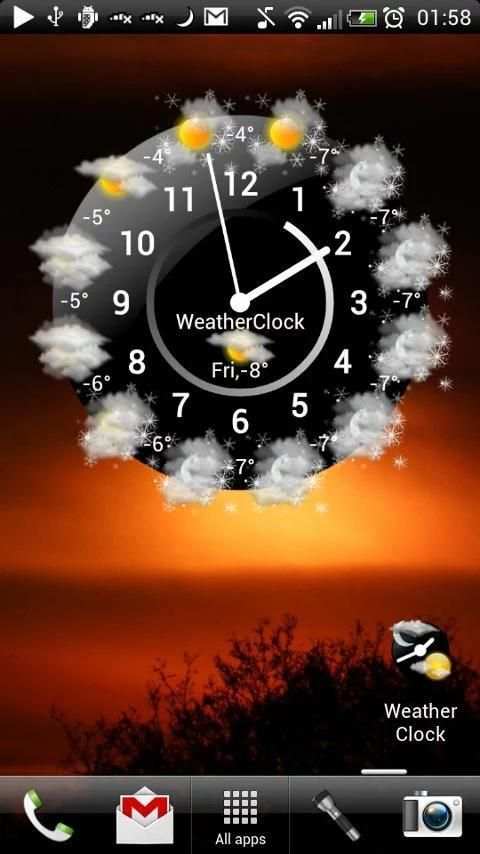 Weather Clock скриншот 4
