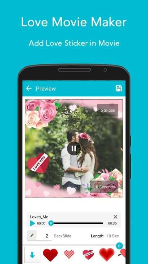 Love Movie Maker स्क्रीनशॉट 5