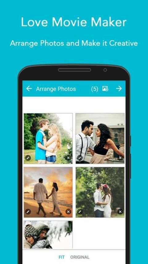 Love Movie Maker स्क्रीनशॉट 2