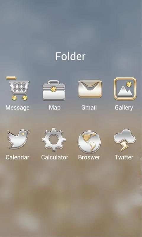 Tema Gold dan Silver screenshot 4