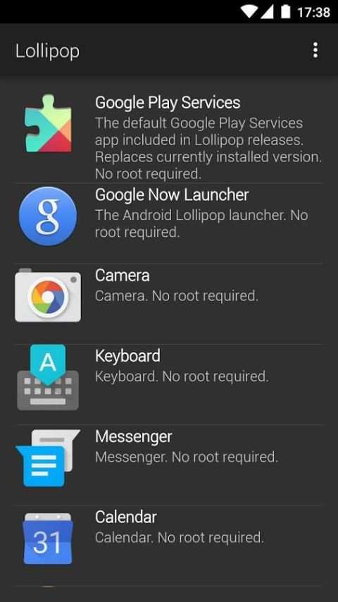 Android System Apps screenshot 1