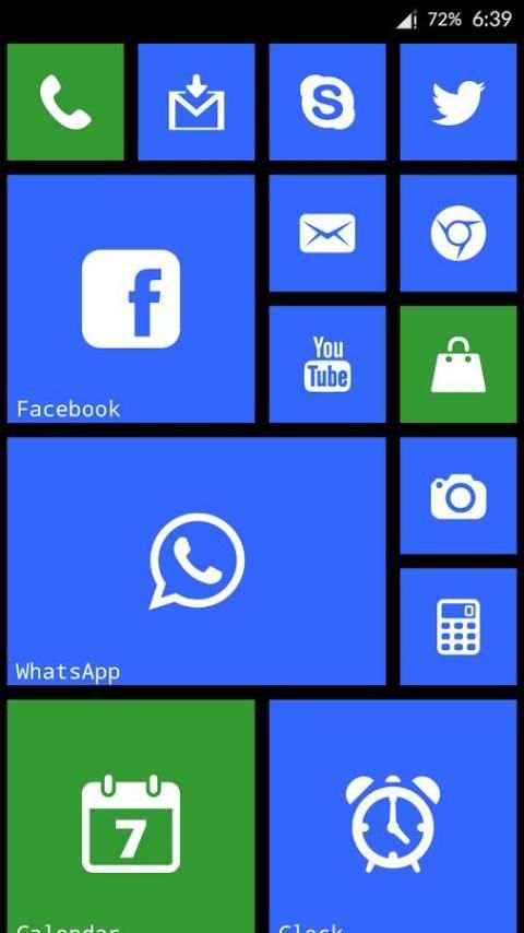 WP8 Metro Launcher स्क्रीनशॉट 3