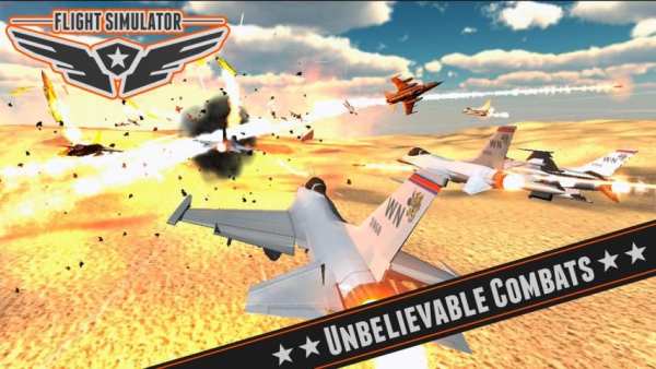 Battle Flight Simulator 2014 1 تصوير الشاشة