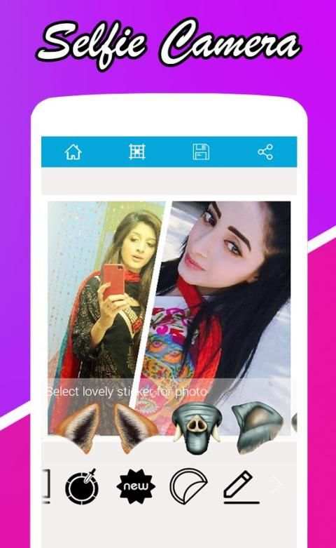 b6 selfie camera скриншот 2