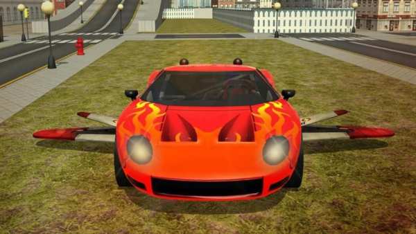 Free Flying Racing Car Driving скриншот 2