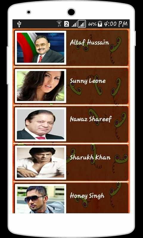 Celebrity Fake Call Prank 1 تصوير الشاشة