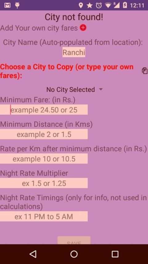 Auto Rickshaw Fare Calculator 3 تصوير الشاشة