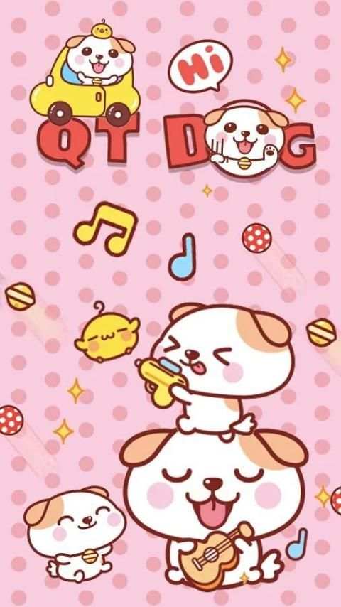 iKeyboard QT Dog Sticker Gif स्क्रीनशॉट 3