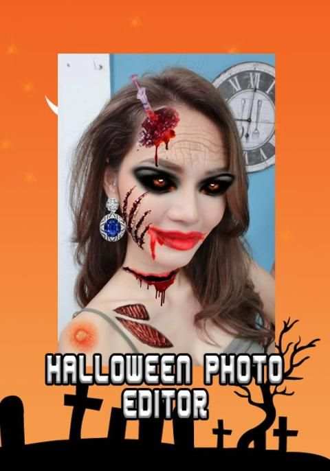 Halloween Makeup photo editor 2 تصوير الشاشة
