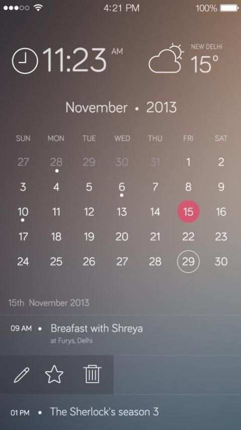 Animated Clock Weather Widget скриншот 1