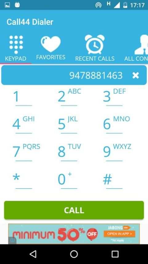 Call44 Dialer 6 تصوير الشاشة