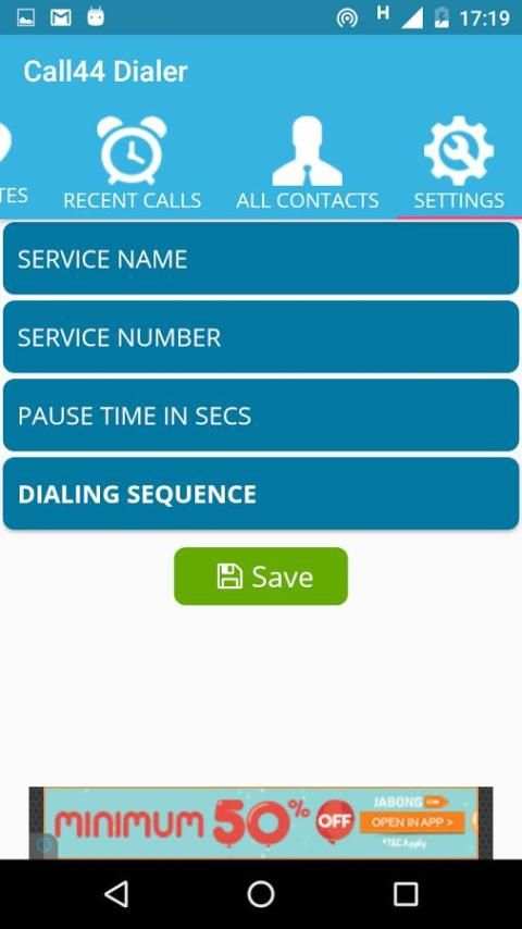 Call44 Dialer 1 تصوير الشاشة