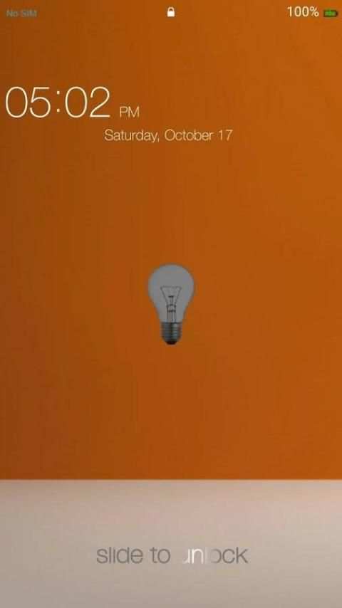 Flashlight Lock Screen स्क्रीनशॉट 2