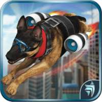 Futuristic Flying Police Dog