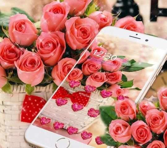 Bunga mawar valentine tema screenshot 2