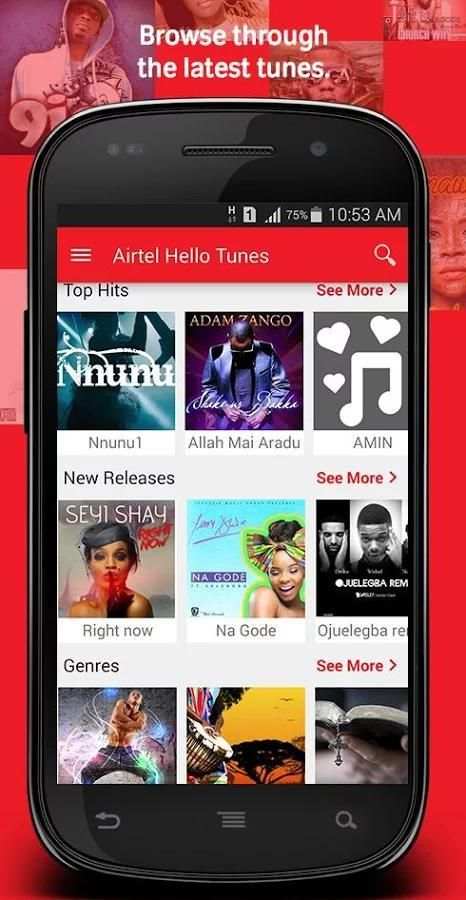 Airtel Hello Tunes 5 تصوير الشاشة