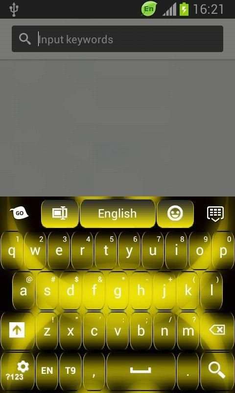 GO Keyboard Neon Yellow screenshot 8
