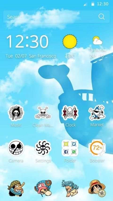 One Piece tema screenshot 3