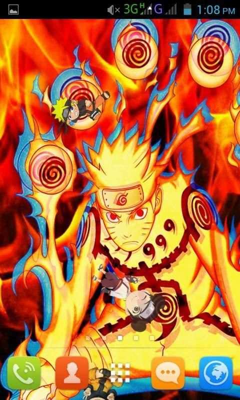 Naruto Kyubi Live Wallpaper Best screenshot 4