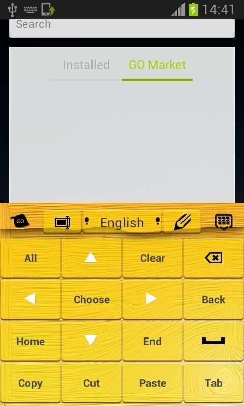 Keyboard kuning untuk Android screenshot 3