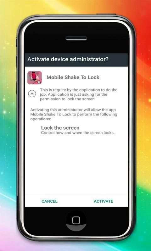 Mobile Shake To Lock स्क्रीनशॉट 3