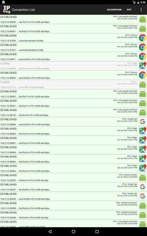 Connection List Free स्क्रीनशॉट 5