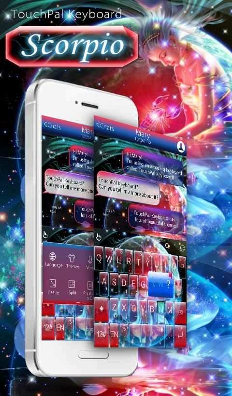 TouchPal Stars Scorpio Theme 5 تصوير الشاشة