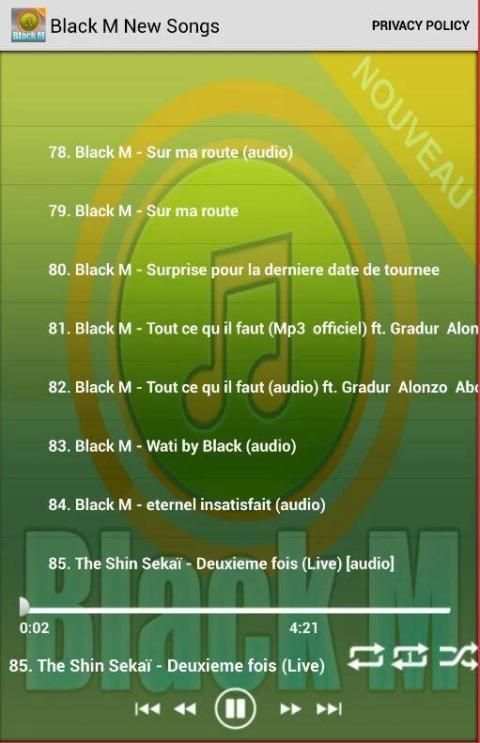 Black M New Songs скриншот 1