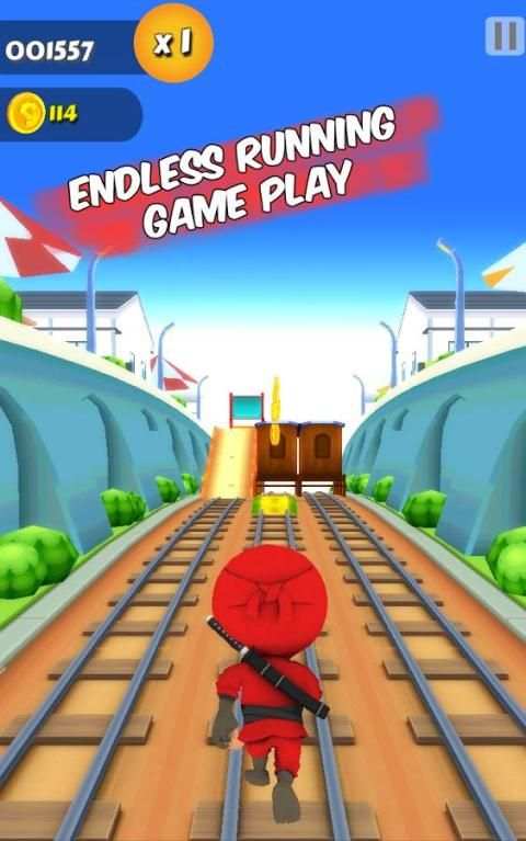 Subway Ninja Surf Run screenshot 1