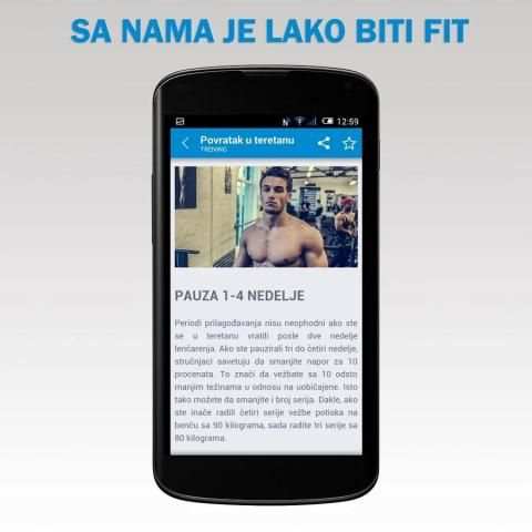 Fitnes i ishrana screenshot 2