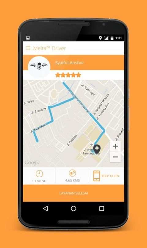 iMelta - Aplikasi Rider screenshot 1