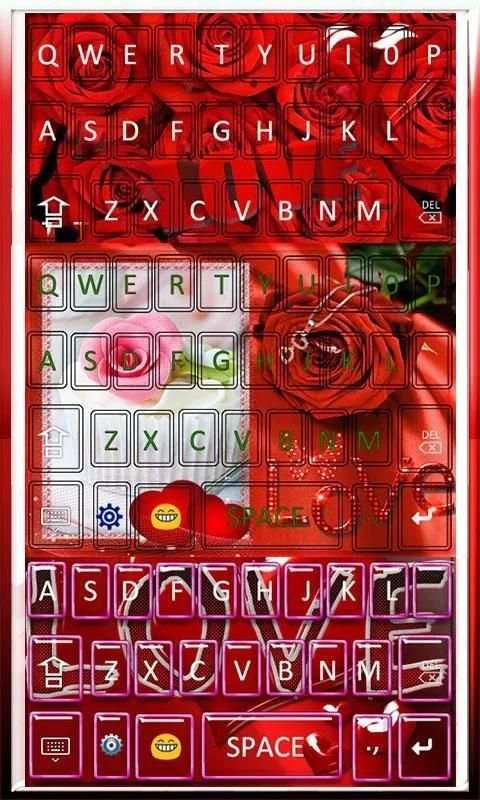 Love Theme Keyboard स्क्रीनशॉट 1