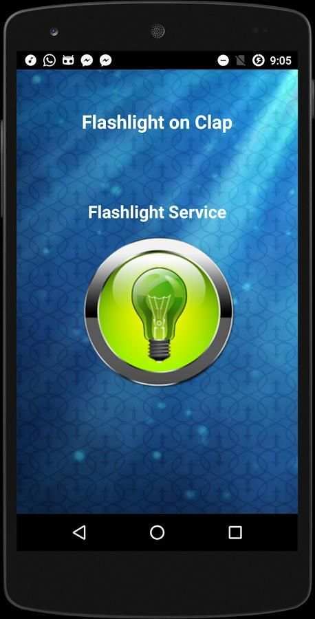 Flashlight on Clapping screenshot 1