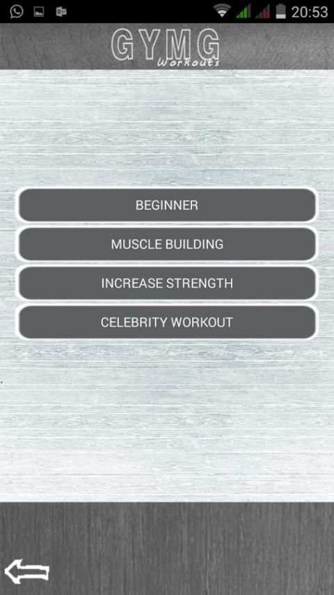 GYMG Workouts screenshot 1