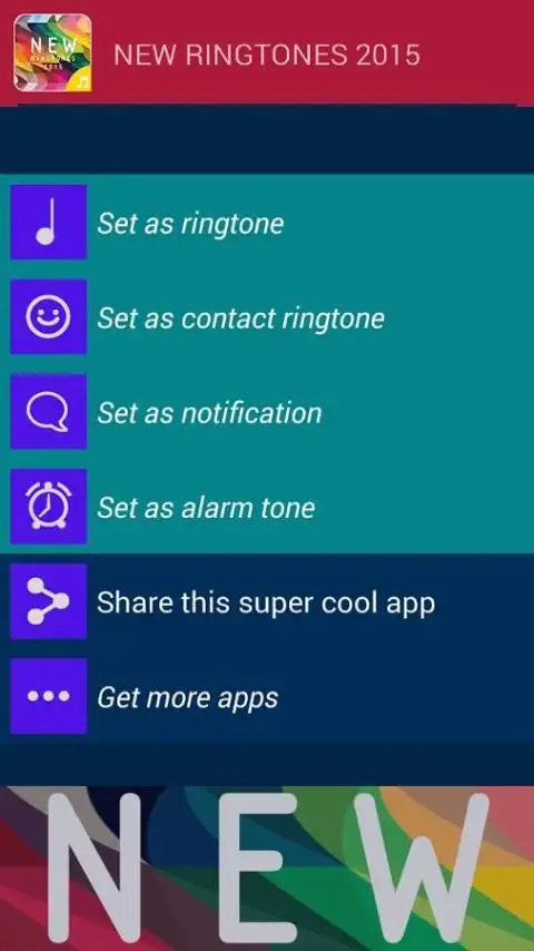New Ringtones 2015 screenshot 1
