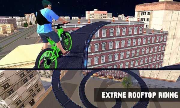 Rooftop BMX Bicycle Stunts screenshot 15
