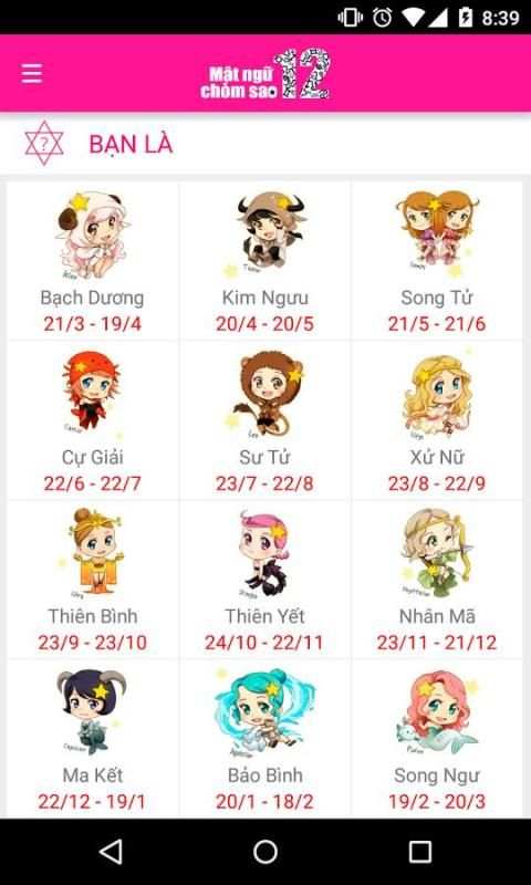 Mật Ngữ 12 Chòm Sao screenshot 5