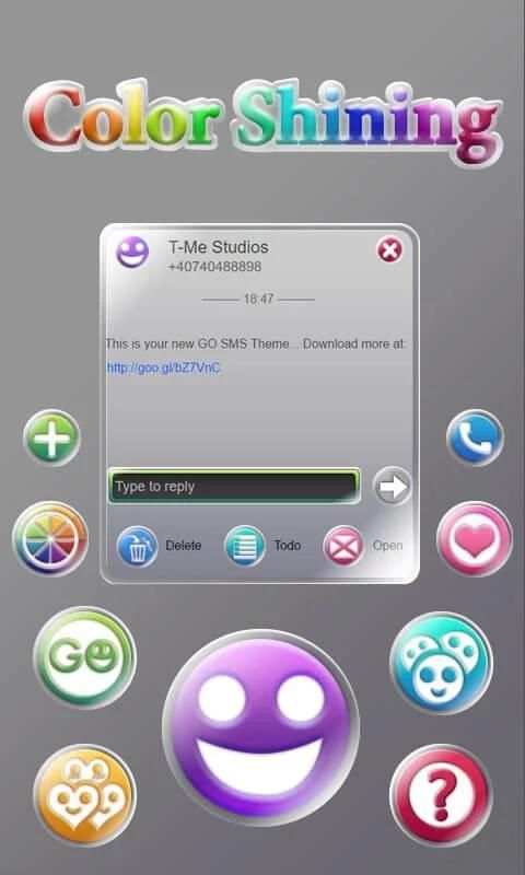 Color Shining GO SMS screenshot 5