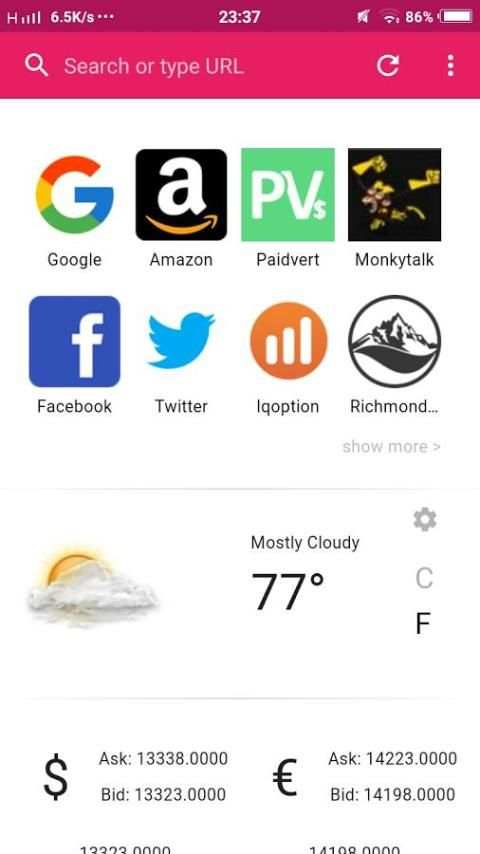 Kobat Browser screenshot 1
