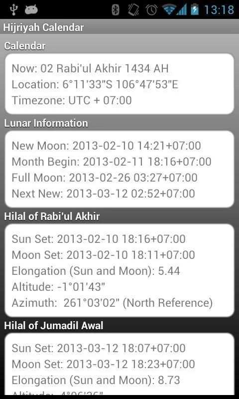 Hijriyah/Islam Calendar Widget screenshot 5