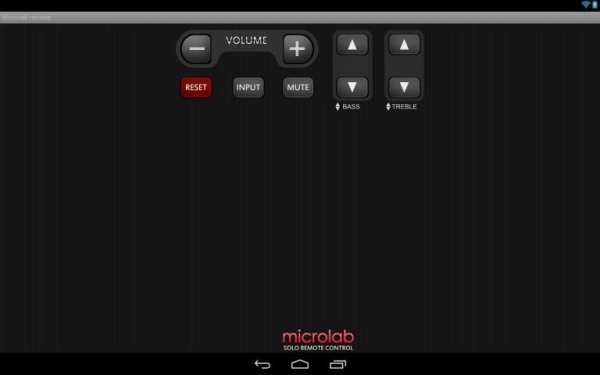 Microlab SOLO remote control screenshot 2