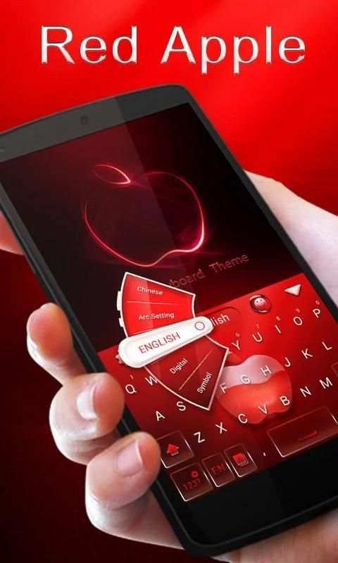 Red Apple GO Keyboard Theme screenshot 3